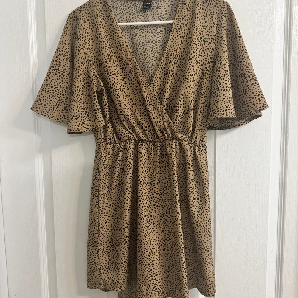 Leopard Print Romper – Size Small